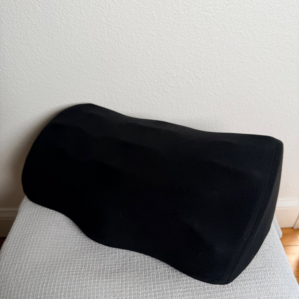Cushion Lab Under Desk Foot Rest Black Ergonomic Memory Foam Support